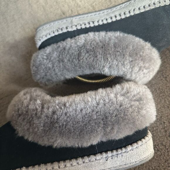 Ugg Wrinn Shearling Cuffed Slippers Sz 8 Winter Cozy - Picture 7 of 14